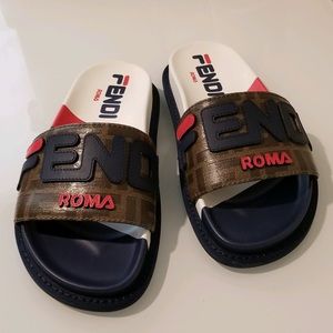 Fendi x FILA Mania Logo Pool Slide